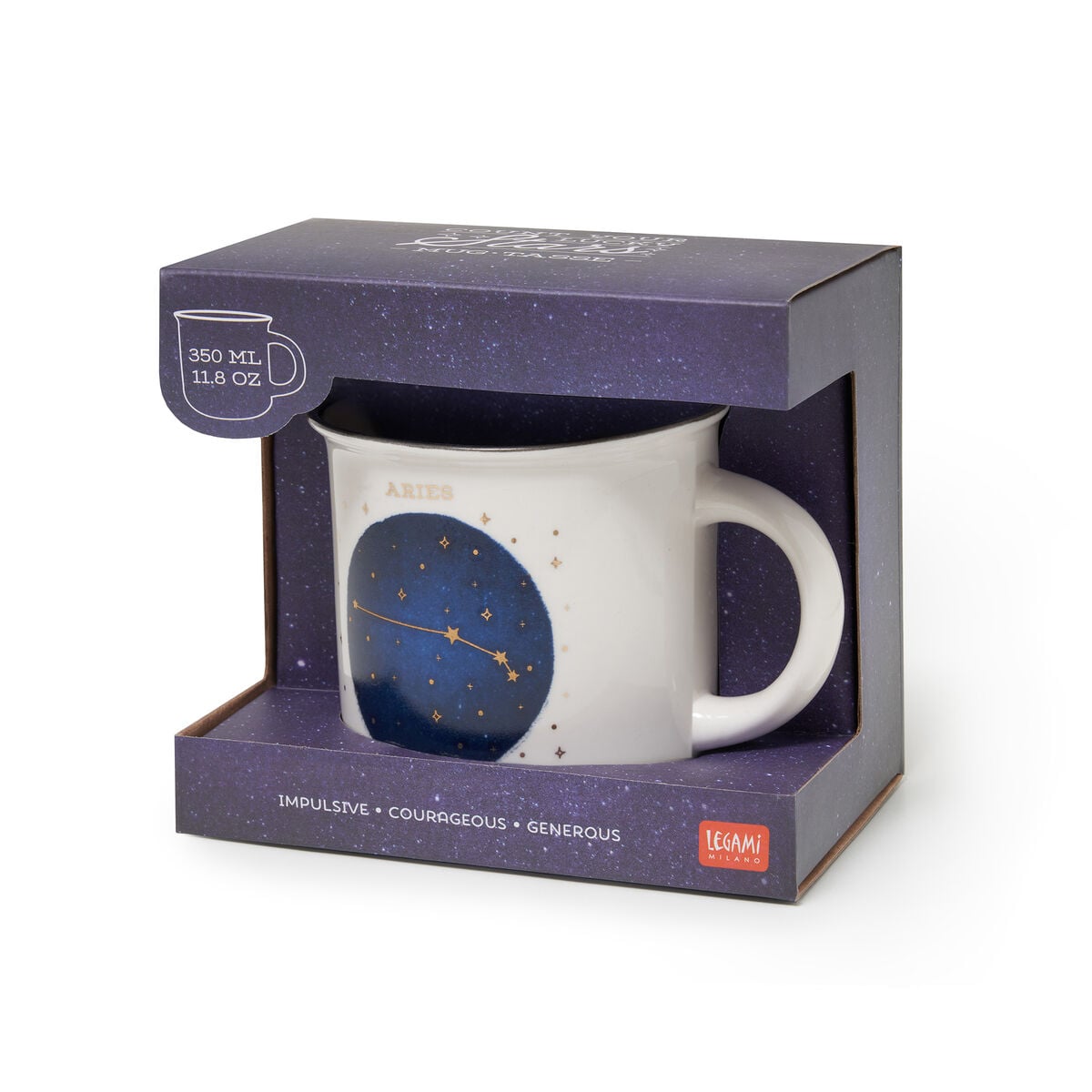 Legami - Porcelain Kupa - Aries - Count Your Lucky Stars