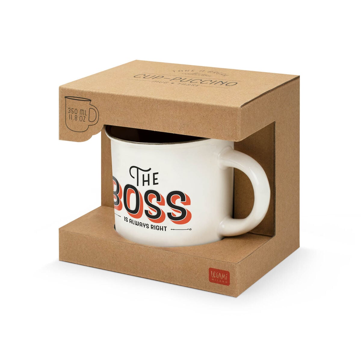 Legami - Porcelain Kupa - Patron - Cup-Puccino