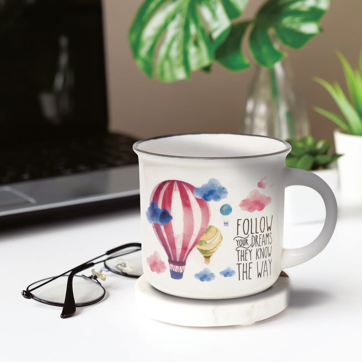 Legami - Porcelain Kupa - Hot Air Balloon - Cup-Puccino
