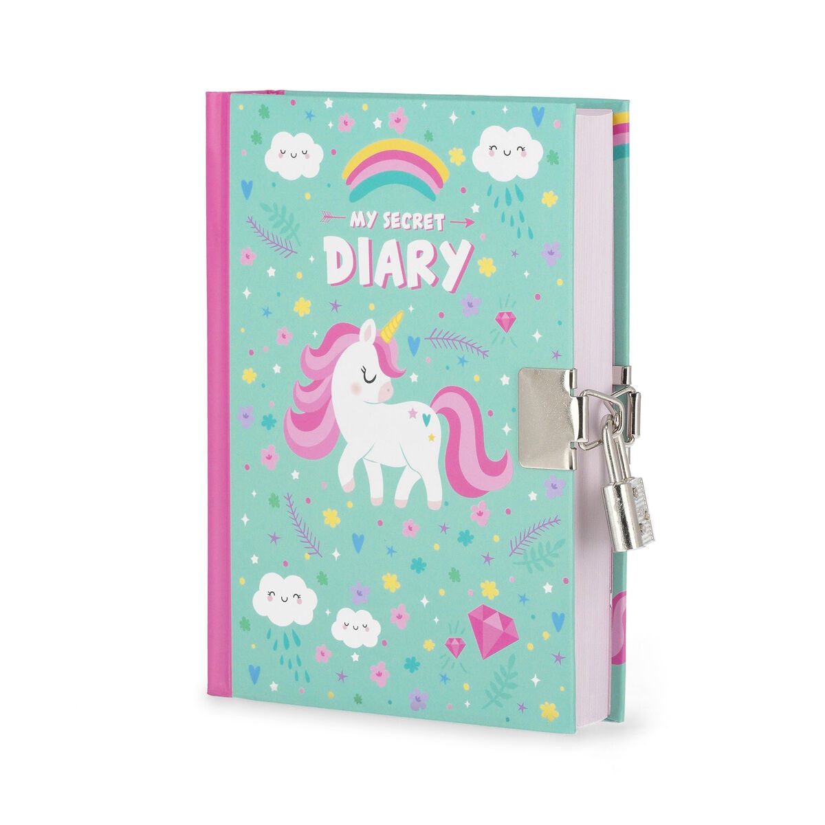 Legami - Secret Günlük ile Padlock ve Illustrated Hard Kılıf - Tek Boynuzlu At - My Secret Günlük