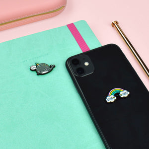 Legami - Seti 2 Narwhal + Rainbow Metal Stickers - Cutie