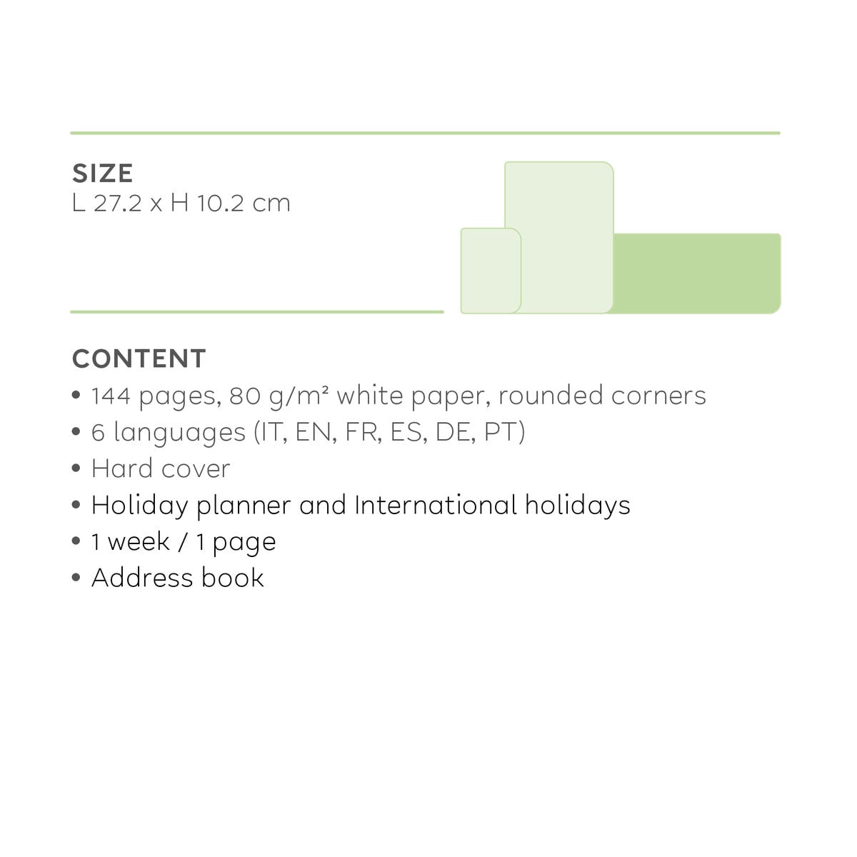 Legami - 12-Month Desk Planner 2027 - Celestial