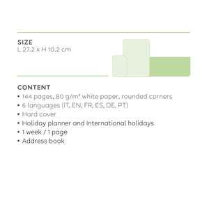 Legami - 12-Month Desk Planner 2027 - Celestial