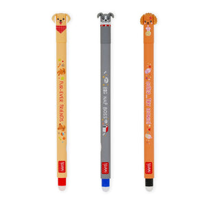 Legami - 3'lü Seti Erasable Pens - Fur-ever Arkadaşlar