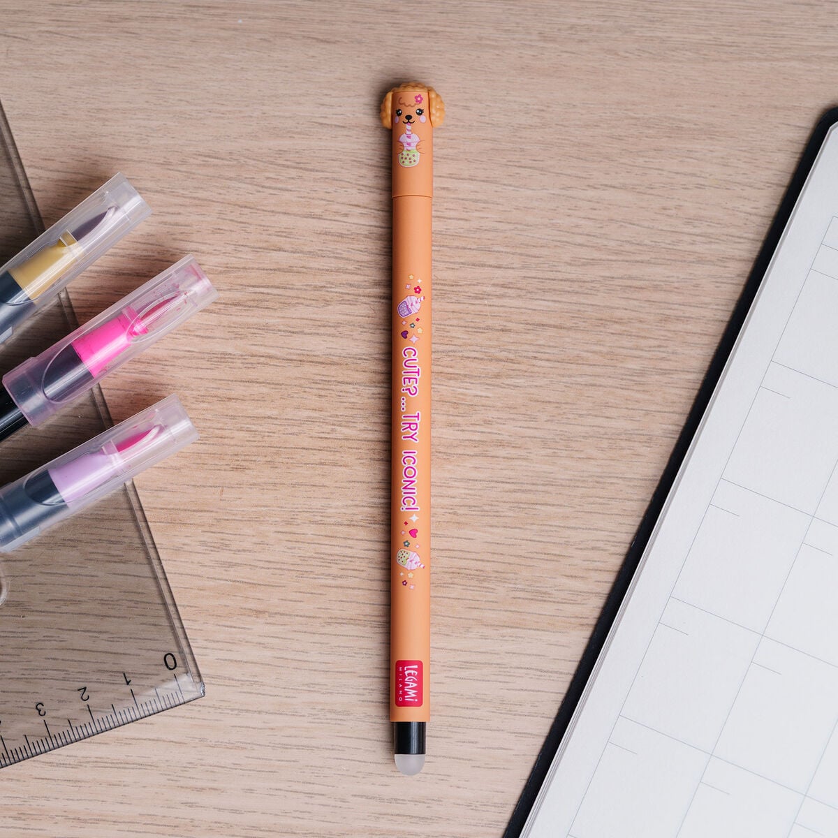 Legami - 3'lü Seti Erasable Pens - Fur-ever Arkadaşlar