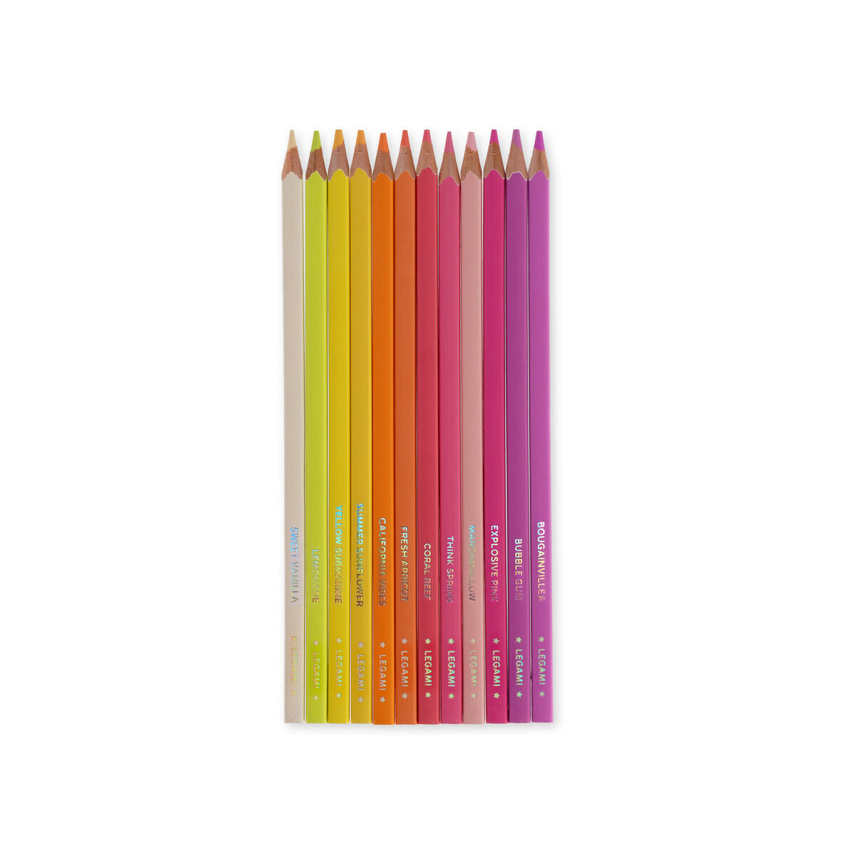 Legami - Seti 12 Colouring Pencils in Sunset Palette - Live Colourfully