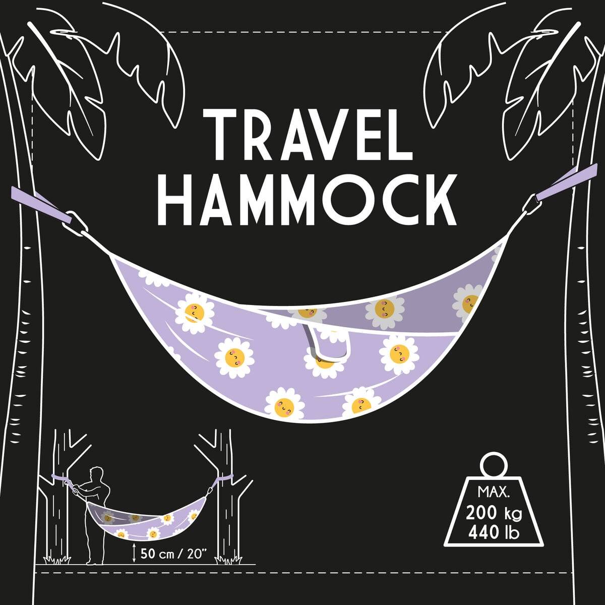 Legami - Hamaca de viaje - Daisy