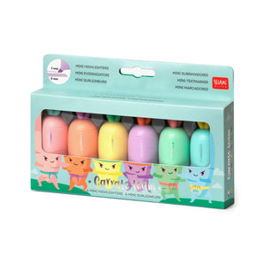 Legami - Seti 6 Mini Highlighters - Carrate Team