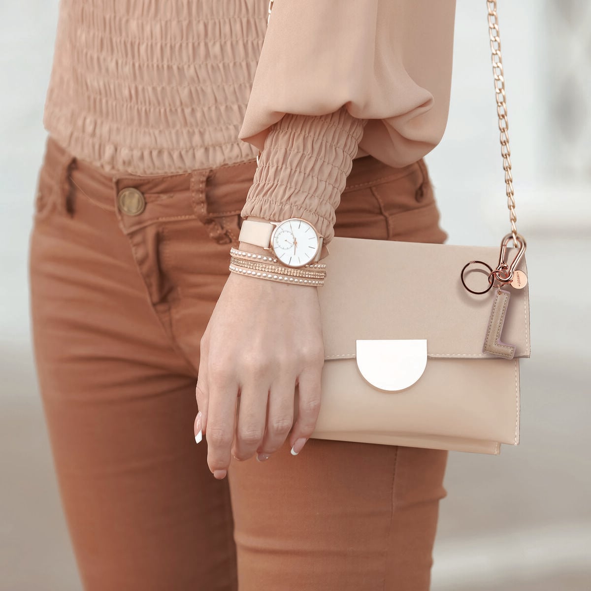 Legami - Anahtarlık ile Baş Harf Harf - L / Rose Gold - Baş Harfim