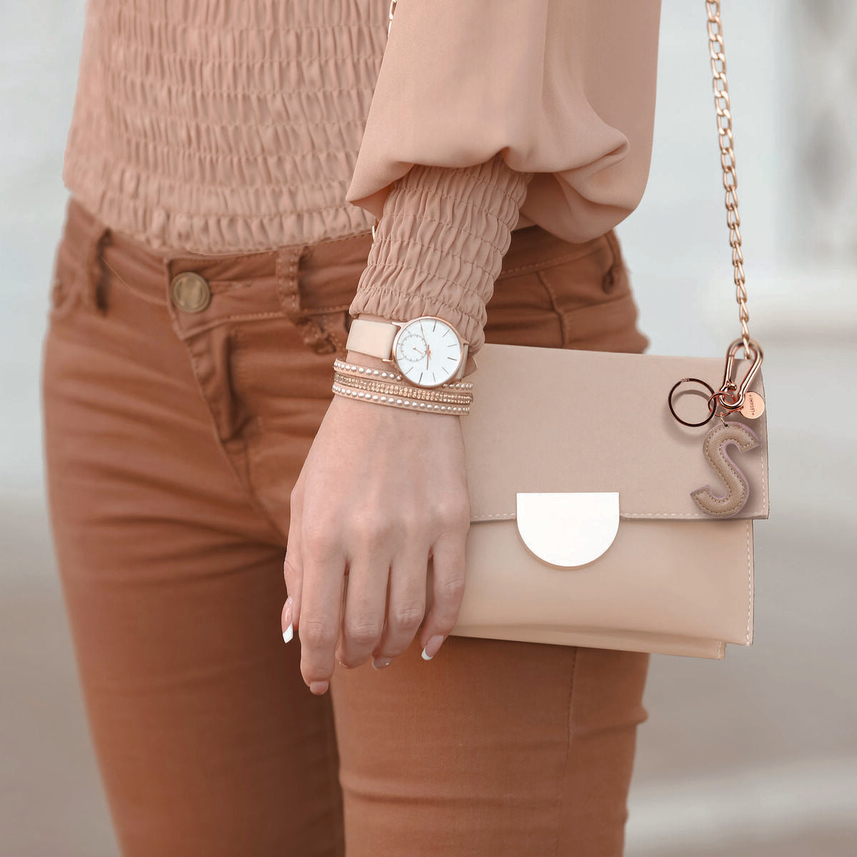 Legami - Anahtarlık ile Baş Harf Harf - S / Rose Gold - Baş Harfim