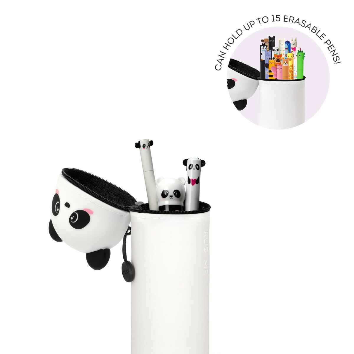 Legami - Panda "Hug Me" 2-in-1 Silicone Kalem Kutu - Kawaii