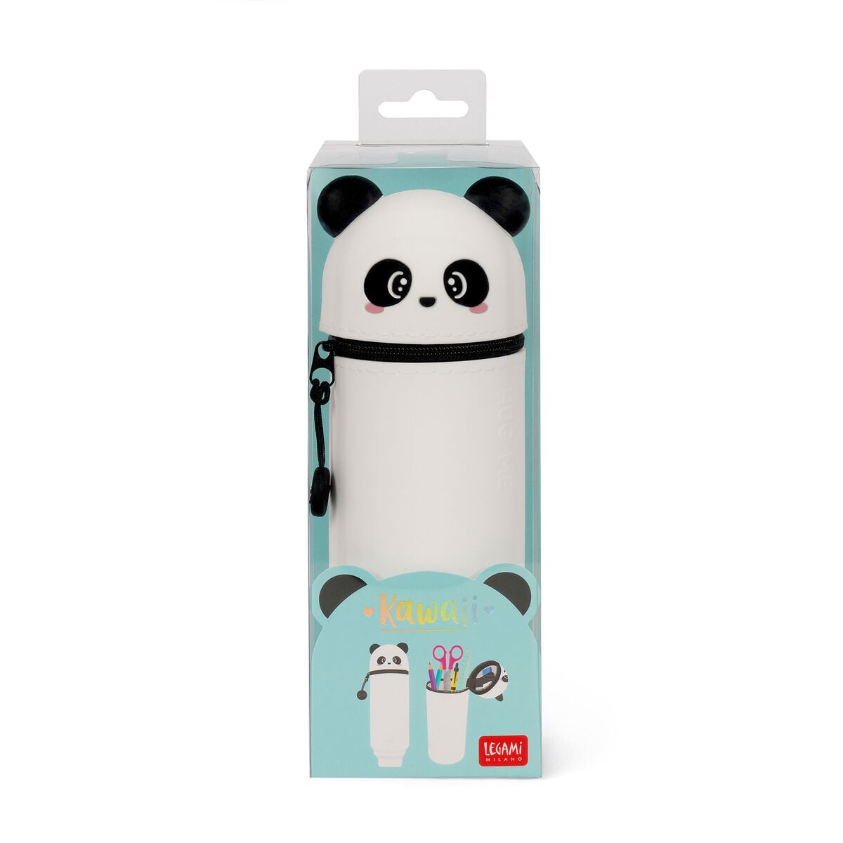 Legami - Panda "Hug Me" 2-in-1 Silicone Kalem Kutu - Kawaii