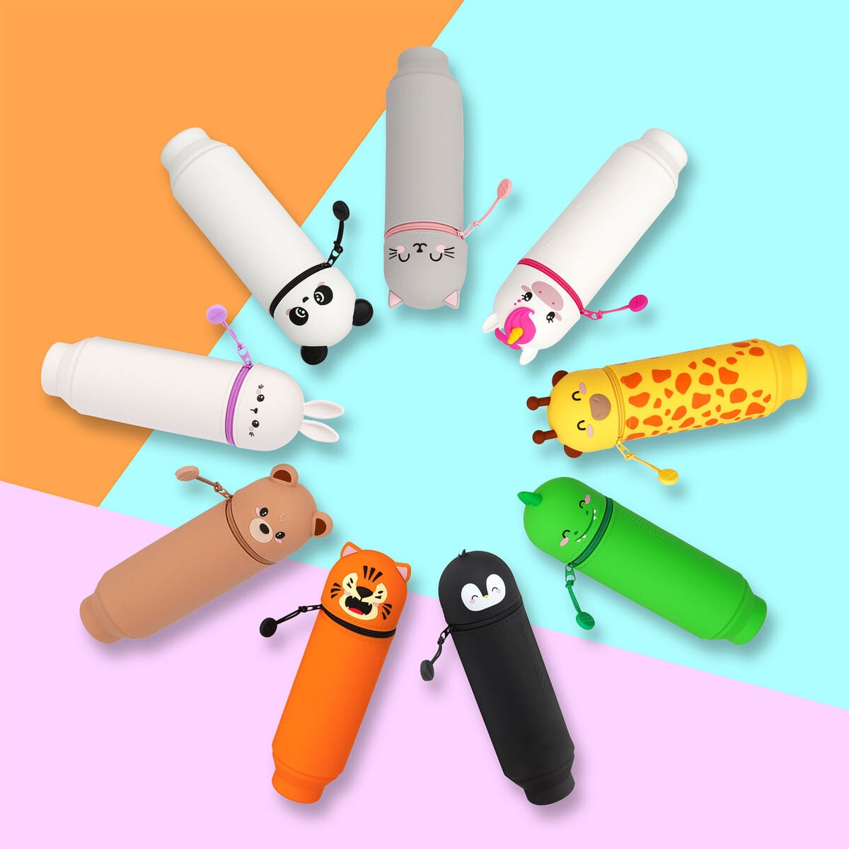 Legami - Tavşan "Don't Worry Be Hoppy" 2-in-1 Silicone Kalem Kutu - Kawaii