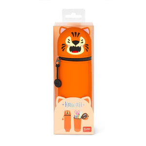 Legami - Tiger "Grrreat Adventures" 2-in-1 Silicone Kalem Kutu - Kawaii