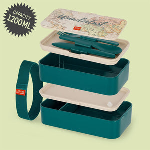 Legami - 1200 ml Bento Yemek Kutusu - Seyahat - Bento Yemek Kutusu