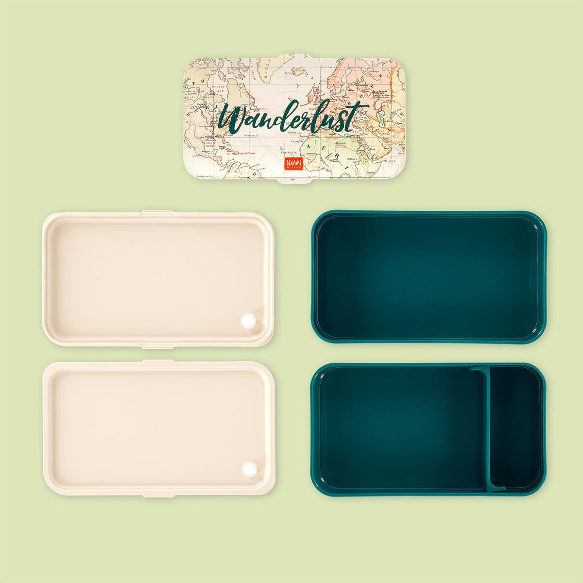 Legami - 1200 ml Bento Yemek Kutusu - Seyahat - Bento Yemek Kutusu