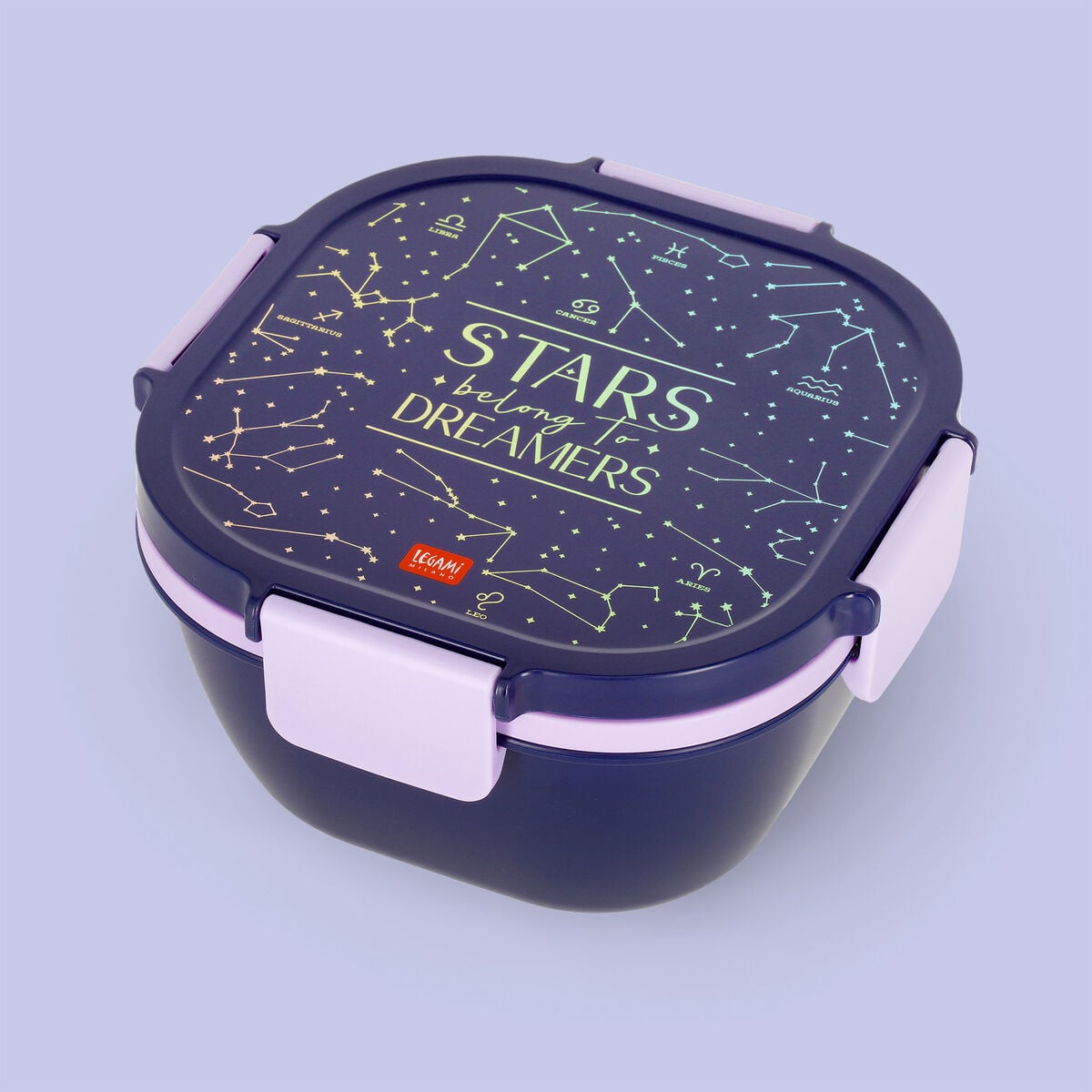 Legami - 1700 ml Bento Yemek Kutusu - Stars - Bento Yemek Kutusu
