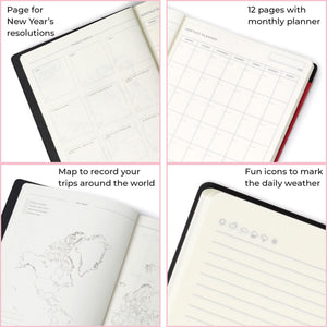 Legami - Defter ile Blank Pages ve Monochrome Yumuşak Kılıf - Red - My Defter