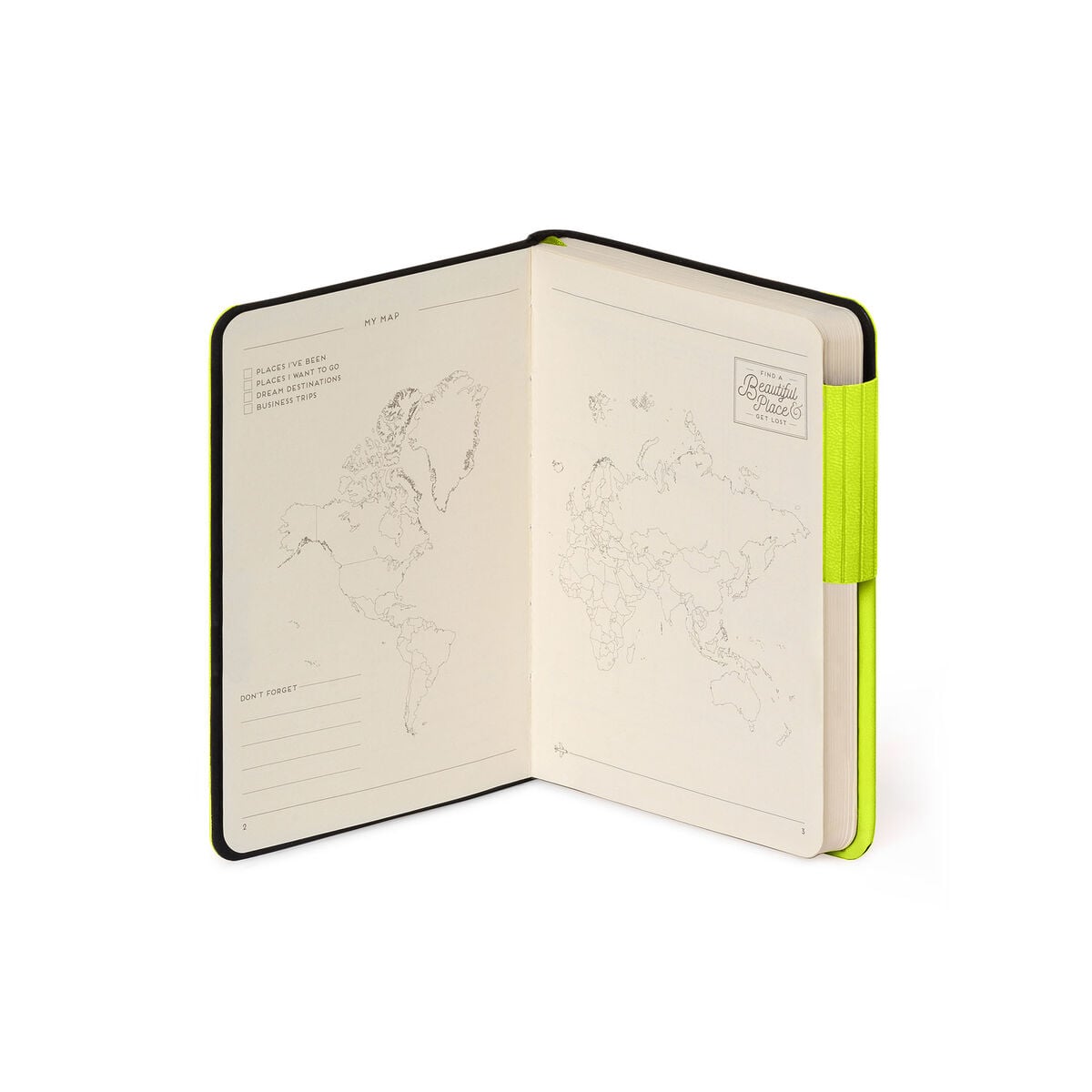 Legami - Cuaderno Rayado con Cubierta Suave Monocromática - Chartreuse - My Notebook