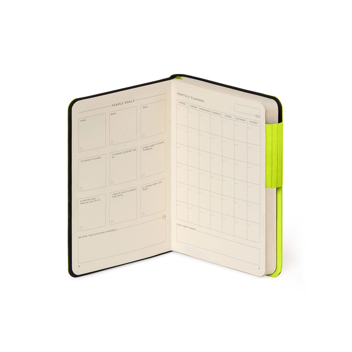Legami - Cuaderno Rayado con Cubierta Suave Monocromática - Chartreuse - My Notebook