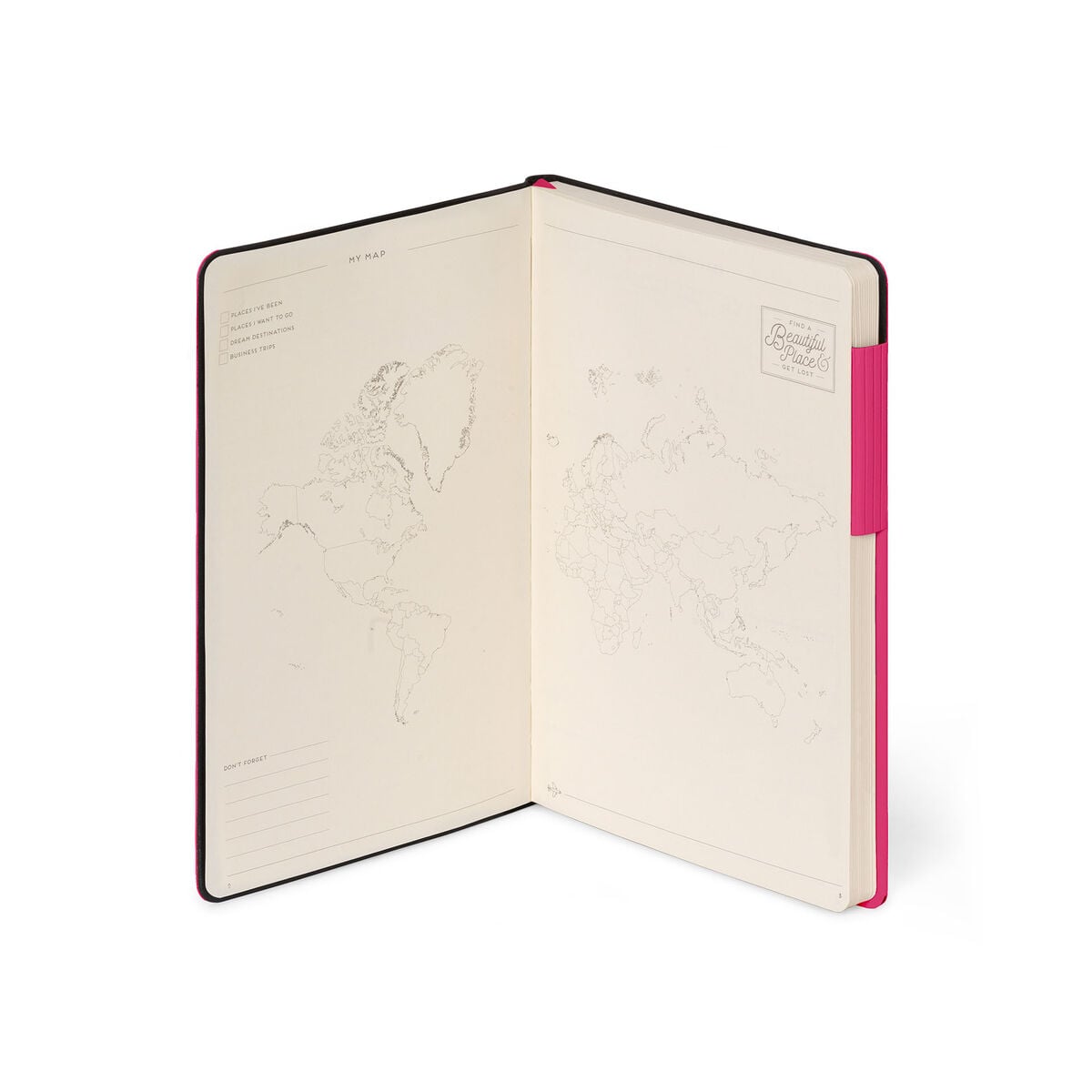 Legami - Lined Defter ile Monochrome Yumuşak Kılıf - Raspberry - My Defter