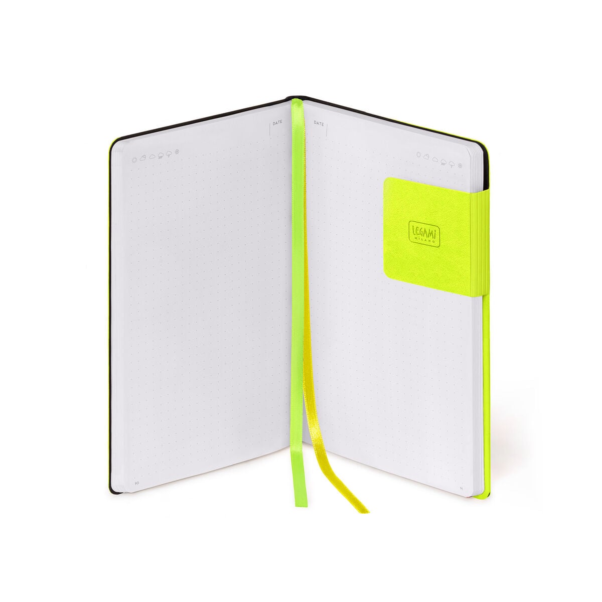 Legami - Dotted Defter ile Monochrome Yumuşak Kılıf - Chartreuse - My Defter