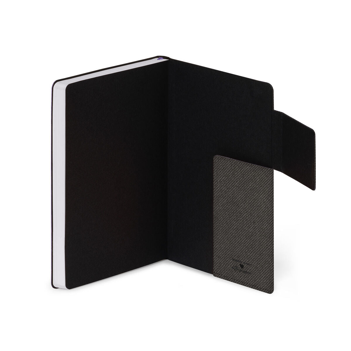 Libreta con Puntos y Funda Blanda Monocromática Legami - Grafito Intenso - My Notebook