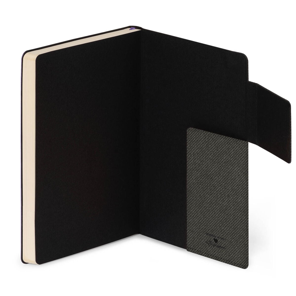 Legami - Defter ile Blank Pages ve Monochrome Yumuşak Kılıf - Deep Graphite - My Defter