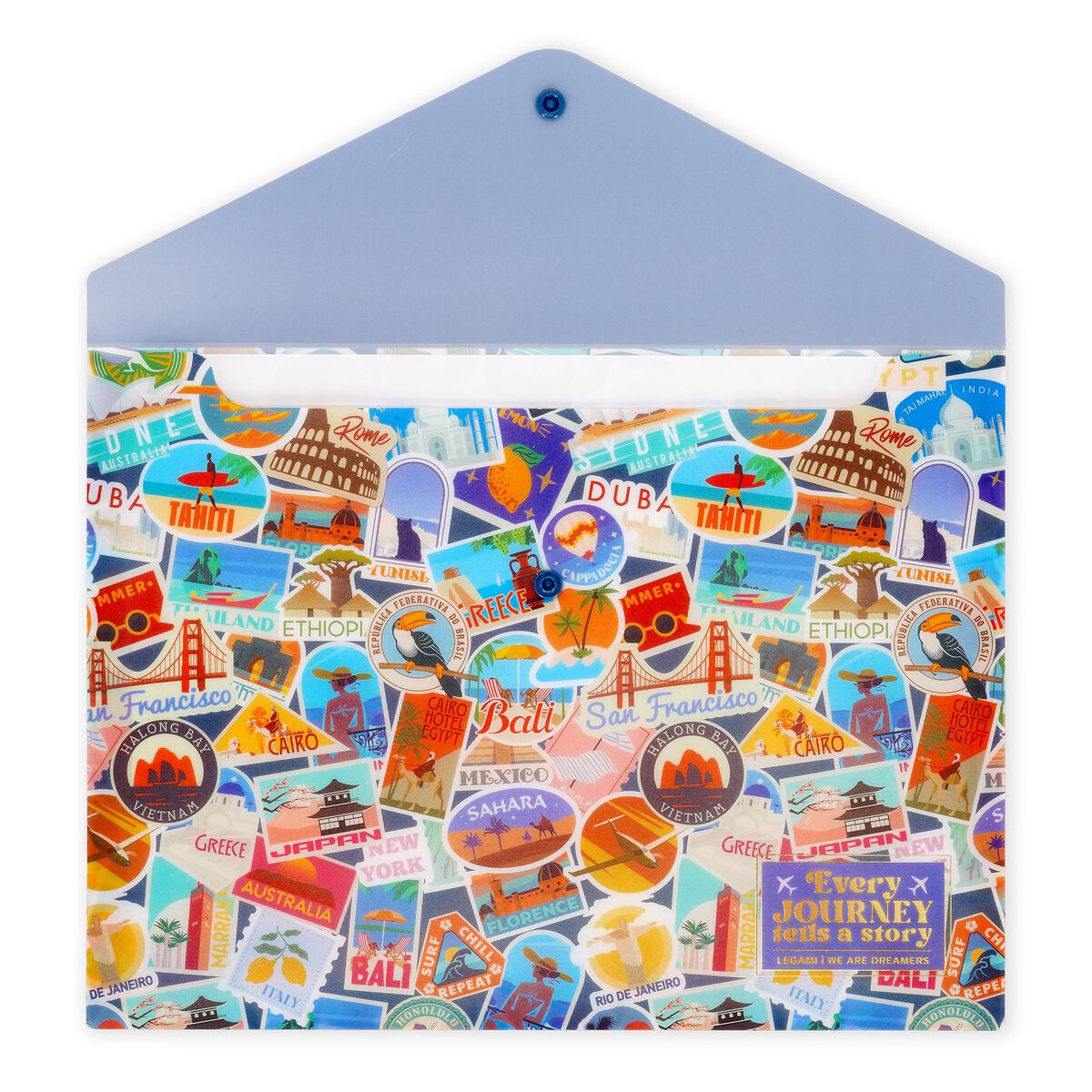 Legami - Document Folder - Fold & Order - Seyahat Stickers