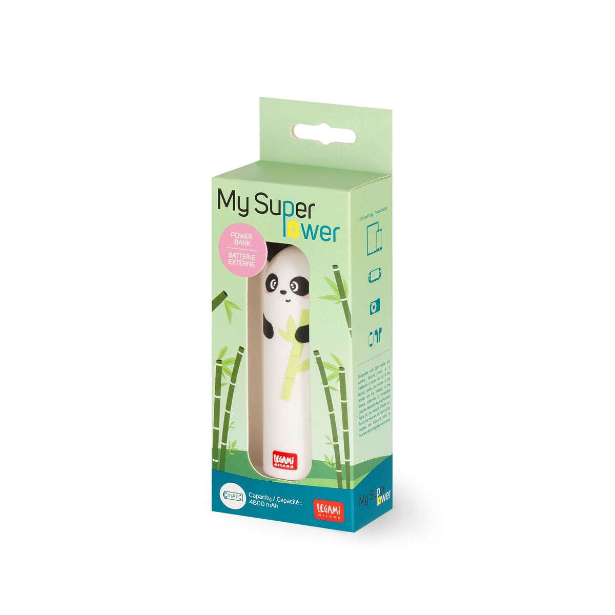 Legami - Panda Portable Battery Charger - My Süper Power