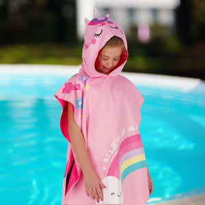 Legami - Tek Boynuzlu At Towelling Poncho Çocuklar İçin - Kids Poncho