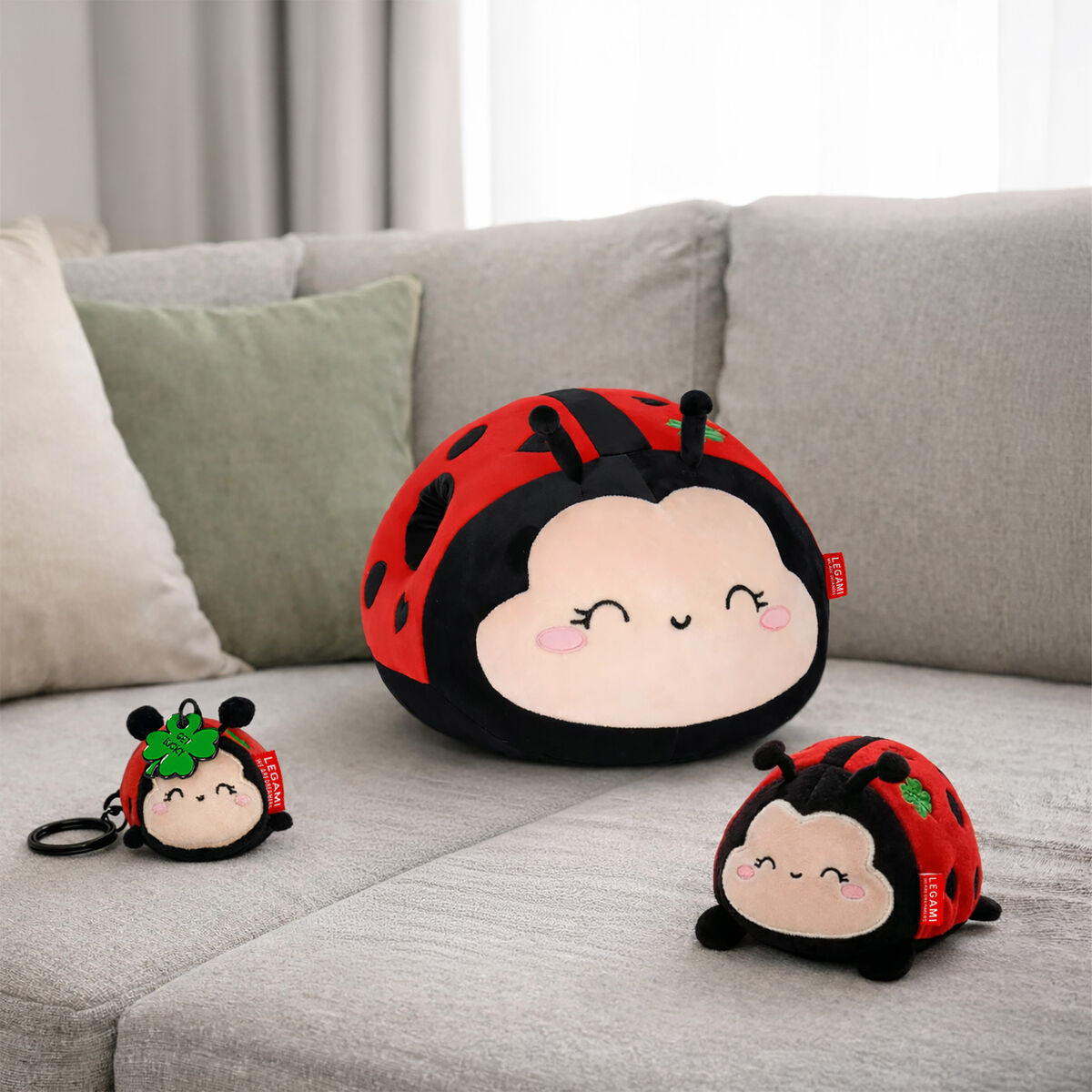 Legami - Llavero de Peluche Mariquita - ¡Súper Suave y Diminuto!