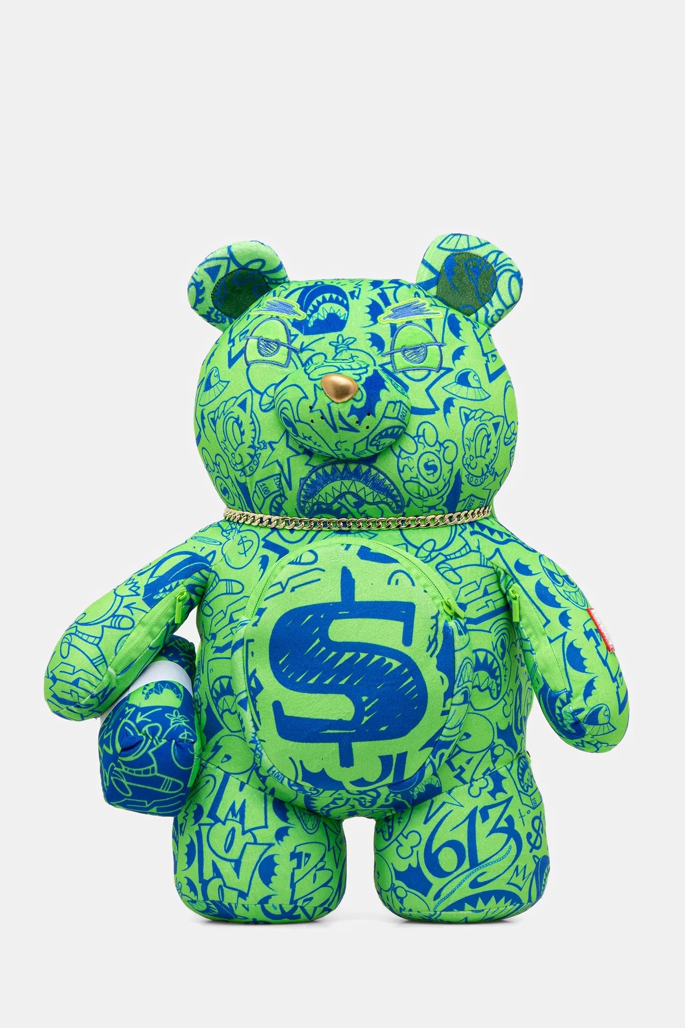 Sprayground - Sırt Çantası Sprayground в зелено малък размер с принт 910B7389NSZ