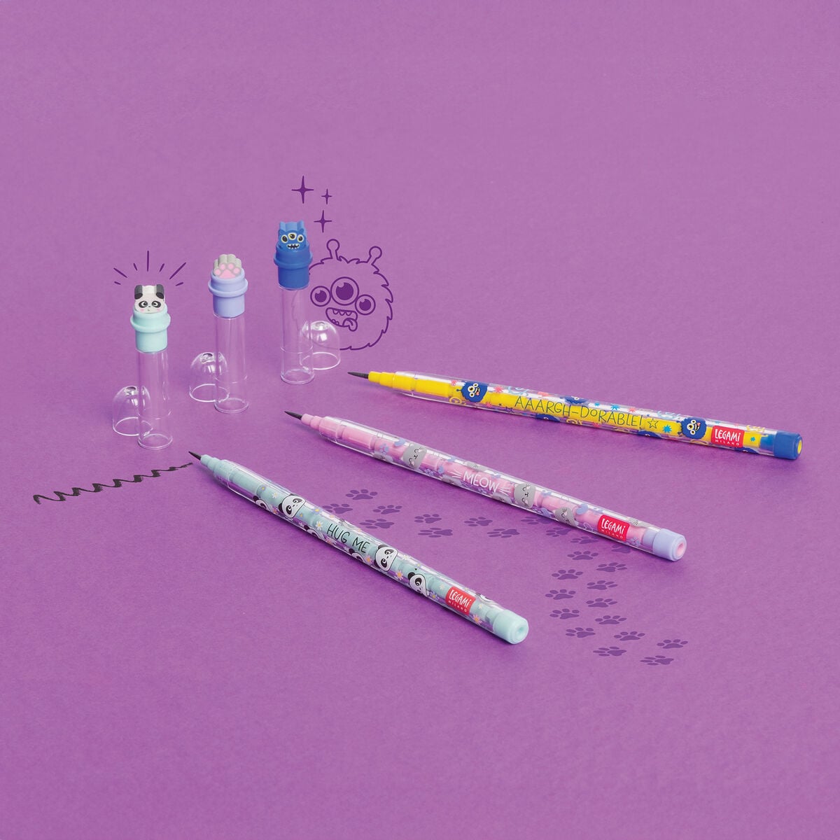 Legami - Kitty Stackable Kalem ile Eraser - Take a Tip