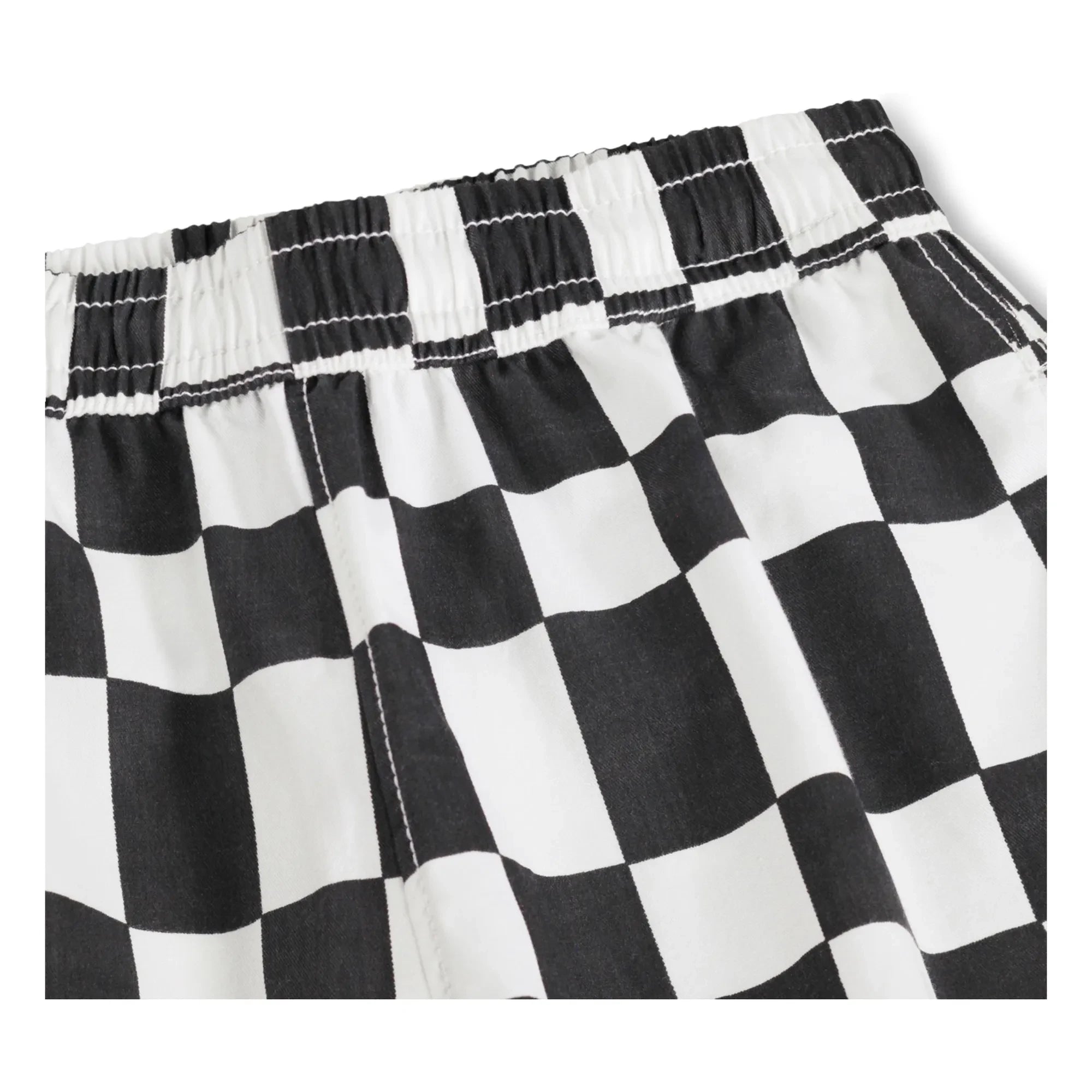 Molo - Pantalones cortos de algodón orgánico Arrow Damier | Negro