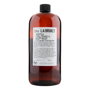 L:A BRUKET - 069 Refill Hand and Body Soap Lemon Grass 1000 ml