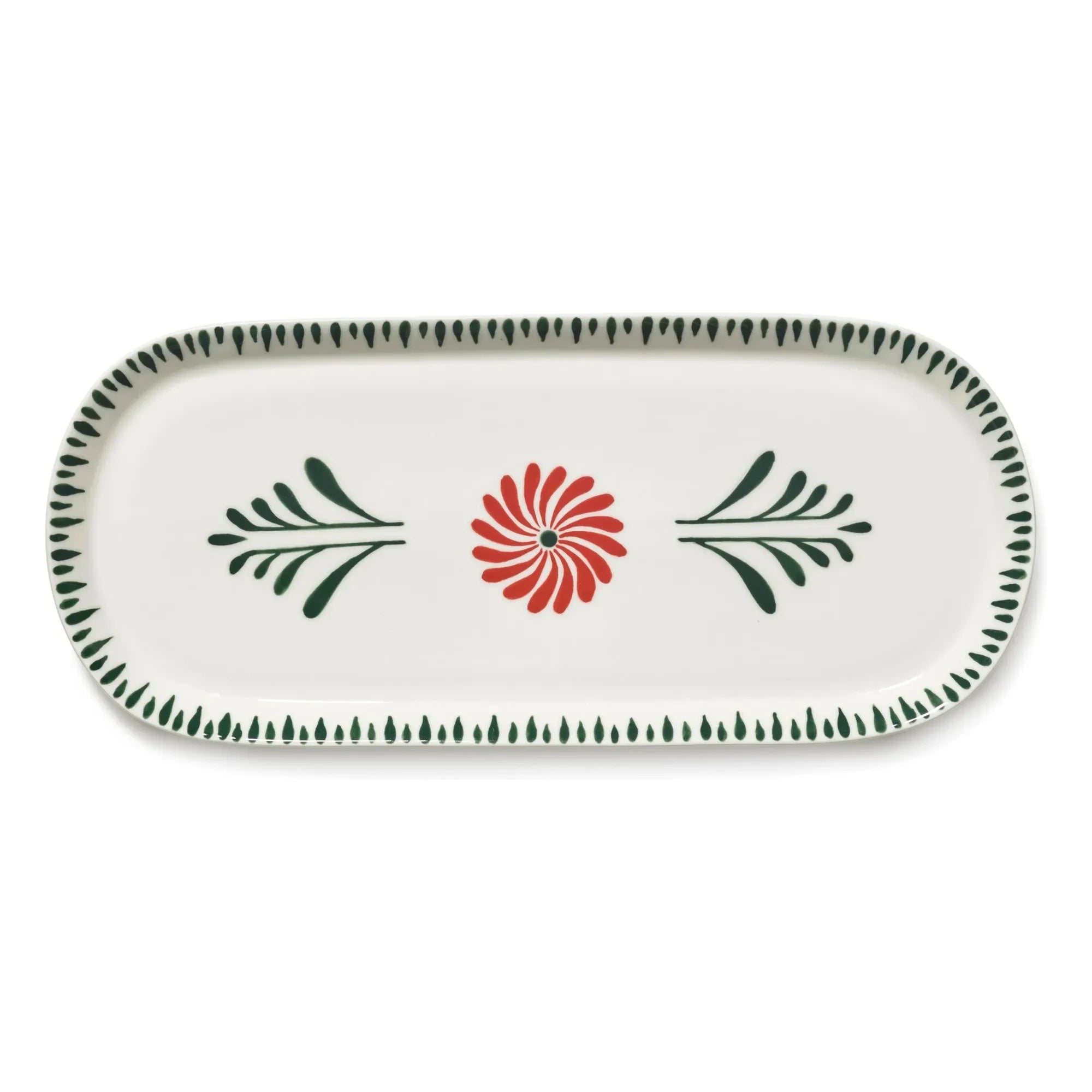 Serax - Baazar ovale Servierplatte, Waww La Table - 2er Set | Grün