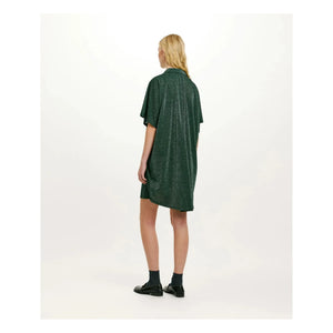 Momoni - Asado Metallic Kleid | Grün