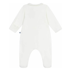 Petit Bateau - Pijama de algodón orgánico con logo bordado | Blanco
