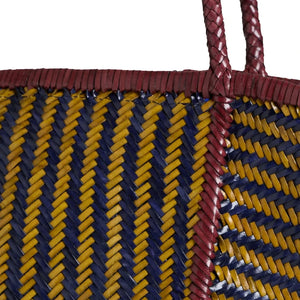 Vipera - Rubens Stripes Deri Çanta | Yellow Curry Rengi