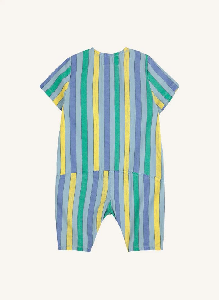 Bobo Choses - Hafif Denim Çizgili Tulum | Mavi