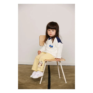 Mini Rodini - Organik pamuk Ping Pong sweatshirt | Beyaz