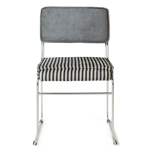 HKliving - Endless gestreifte Stühle - 2er Set | Grau