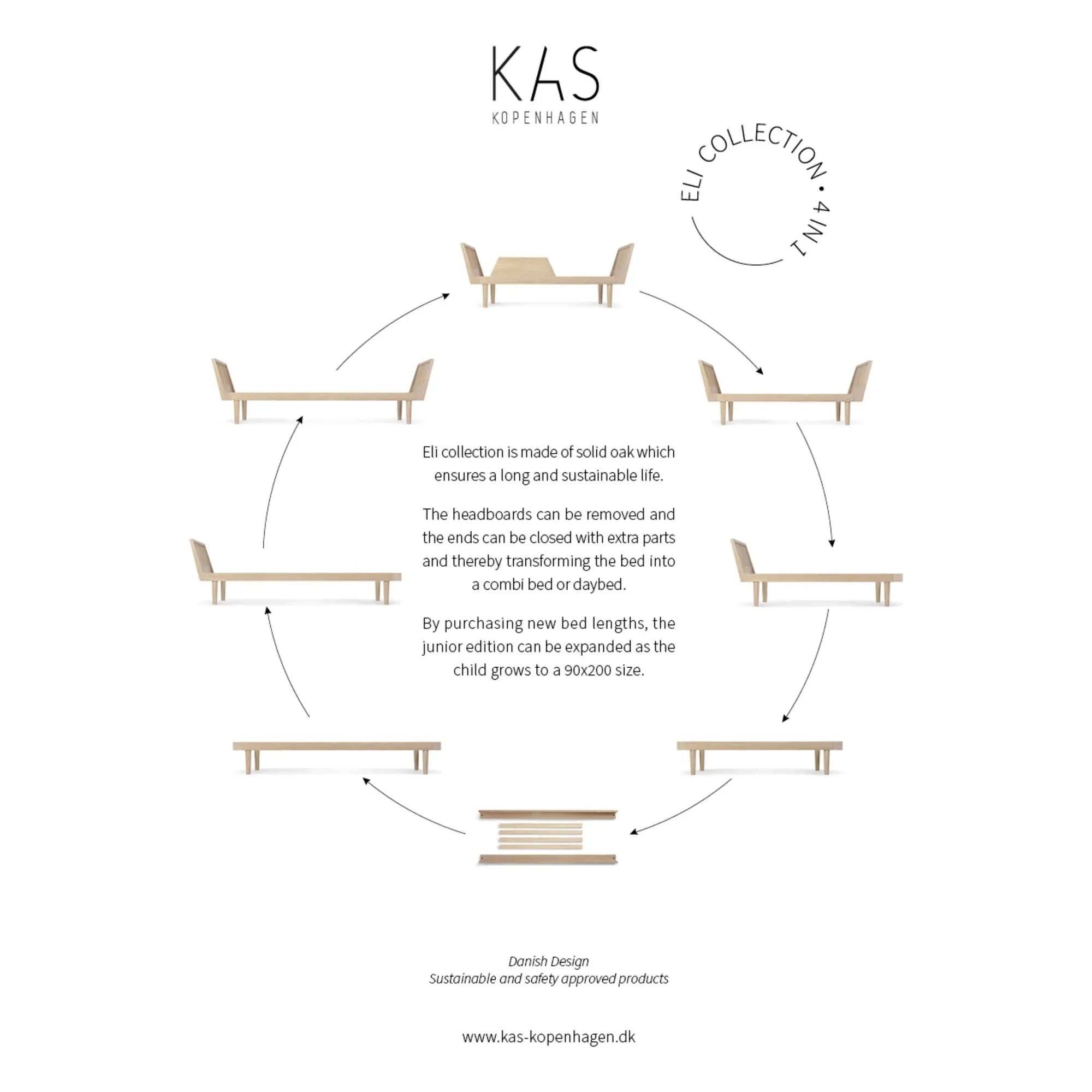 KAS Kopenhagen - Eli Children's Bed | Light Oak