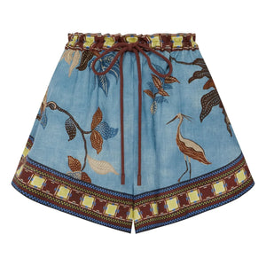 Alémais - Pantalones cortos Georgie de lino | Azul