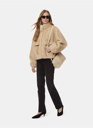 Apparis - İris Tıraşlı Vizon Bomber Ceket