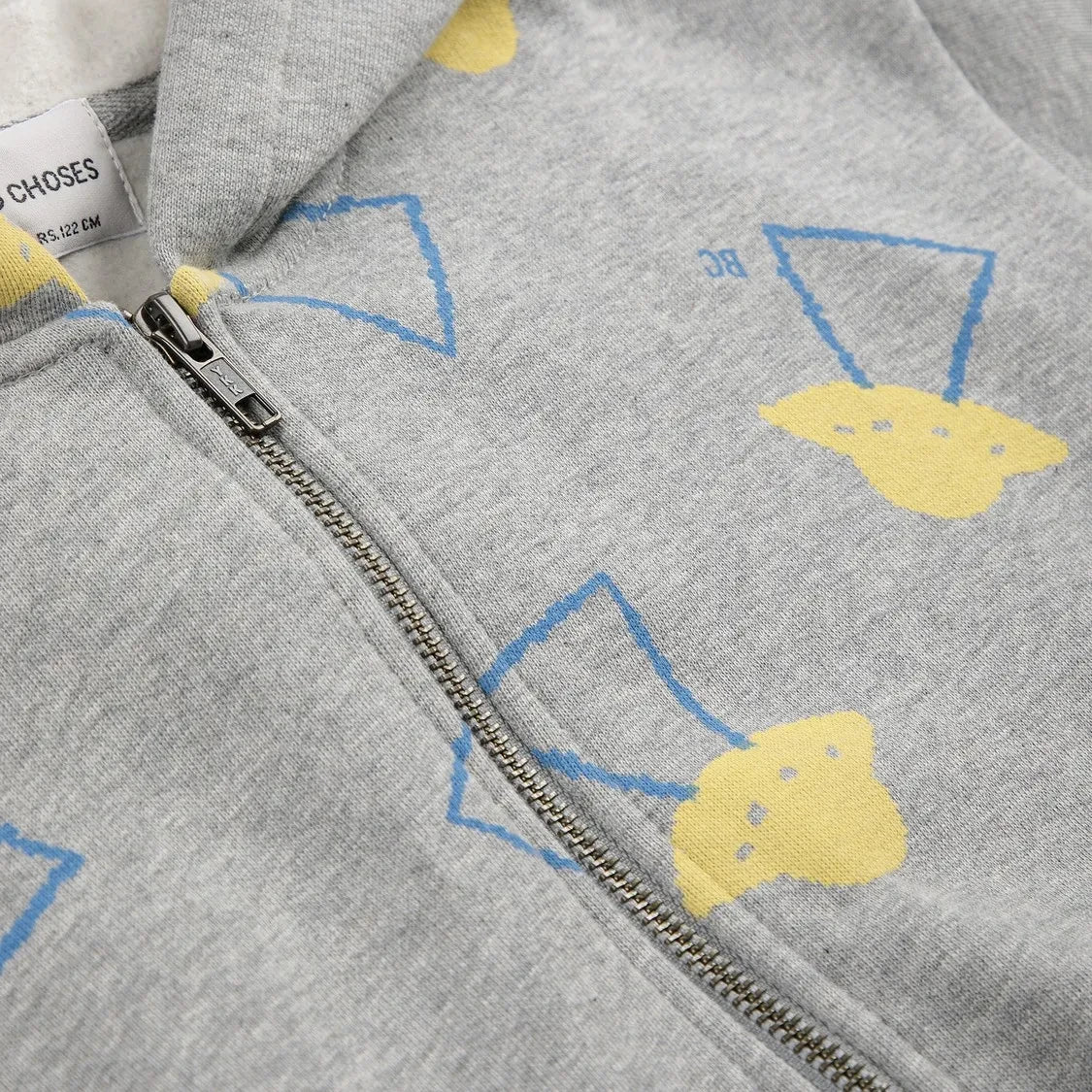 Bobo Choses - Organik Pamuklu Saucer Kapüşonlu Sweatshirt | Heather Gri