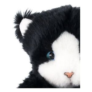 La Pelucherie - Gustave kedi peluş 25 cm | Noir/Blanc