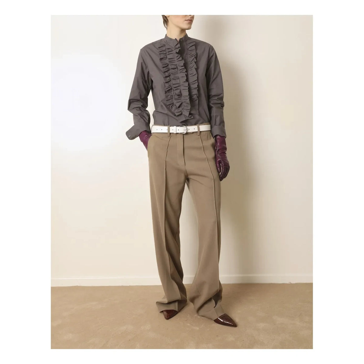 Laurence Bras - Carabiniere-Hose aus Wolle | Camel