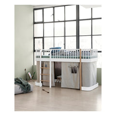 Oliver Furniture - Cortina de cabina de madera original de 138 cm para cama alta/litera